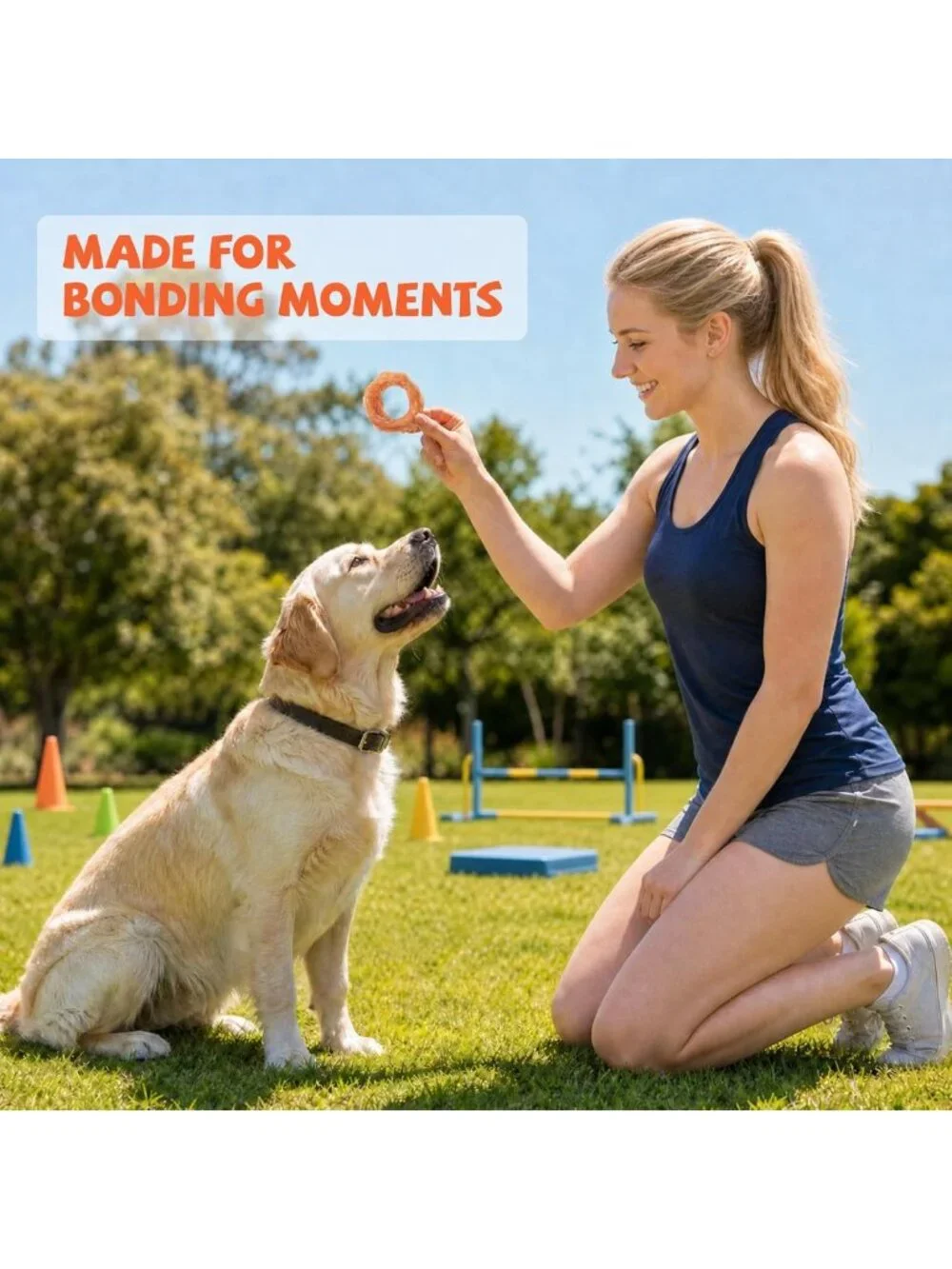 Natural Chicken & Beef Tendon Rings | Rawhide Alternative Dog Treats for Chewing